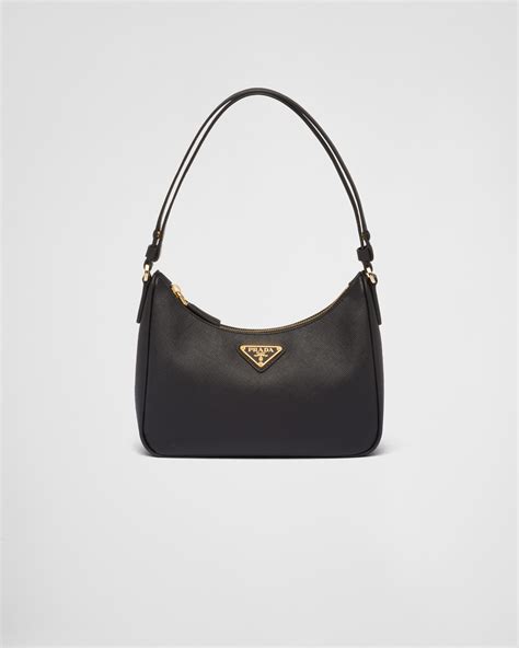 leather prada bag with curvy design stitching|where to buy prada bags.